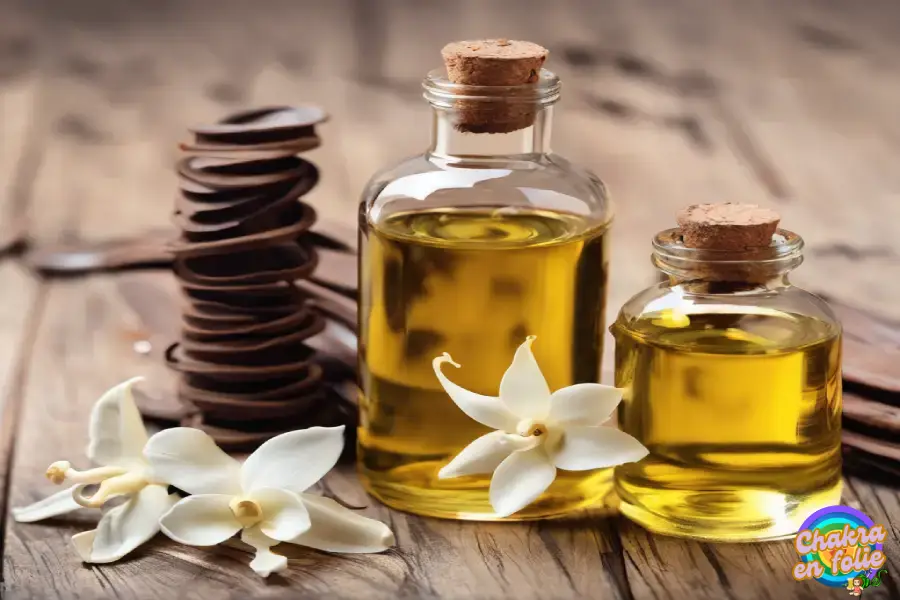 Huile essentiel de vanille, chakra du coeur, aromathérapie, chakraenfolie