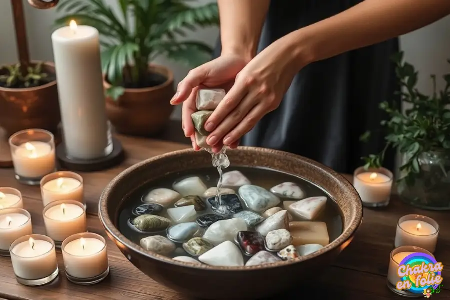 Nettoyage de vos pierres, chakraenfolie.com